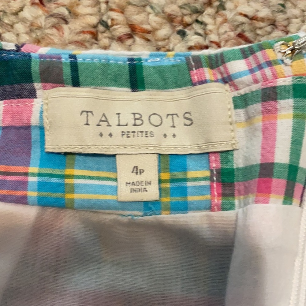 Talbots patchwork skirt 4P - Picture 2 of 2